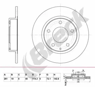 Тормозной диск BRECK купить